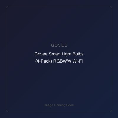 Govee Smart Light Bulbs (4-Pack) RGBWW Wi-Fi