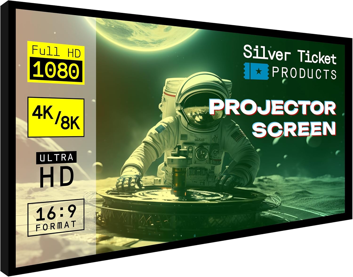 Silver Ticket 120" Fixed Frame Projector Screen