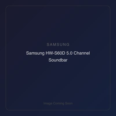 Samsung HW-S60D 5.0 Channel Soundbar